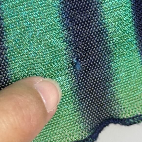 Boston Proper Womens Top Med Sheer Colorful Beaded Paisley Long Sleeve Festival - Picture 8 of 10